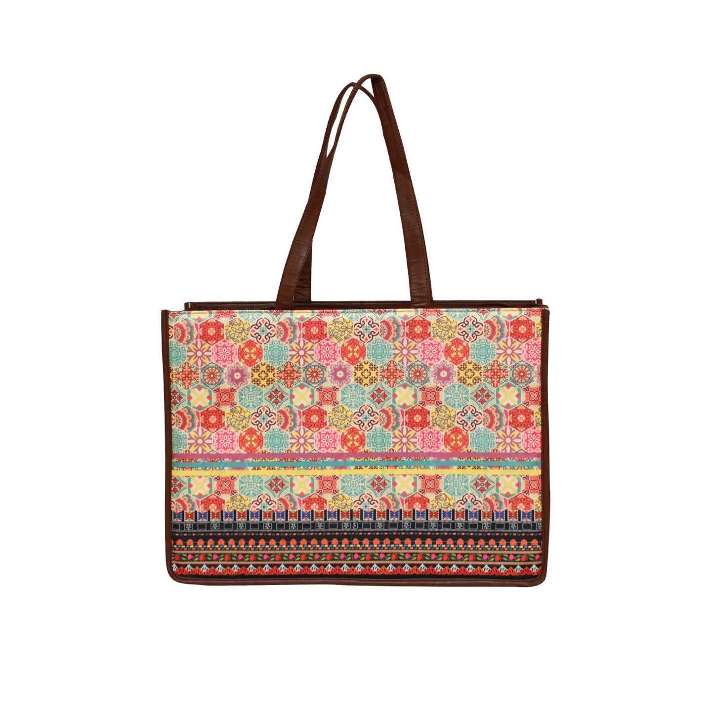 Jaipuri Mandala Box Tote Bag 1101