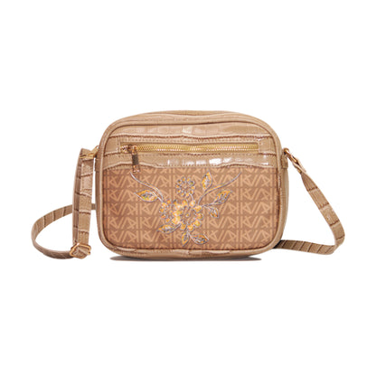 Golden Autumn Rectangular Sling Bag Beige Exterior 105-2