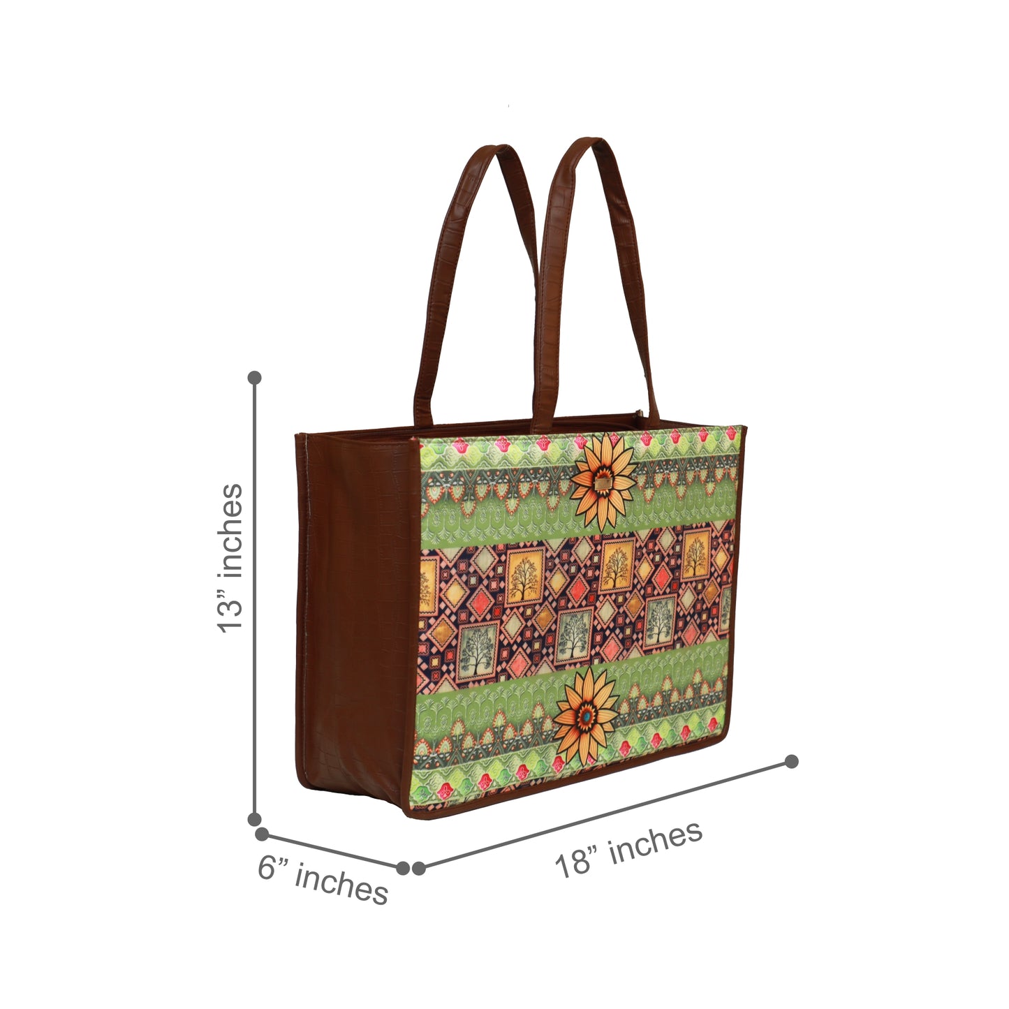 Autumn Sunflower Box Tote Bag 1108