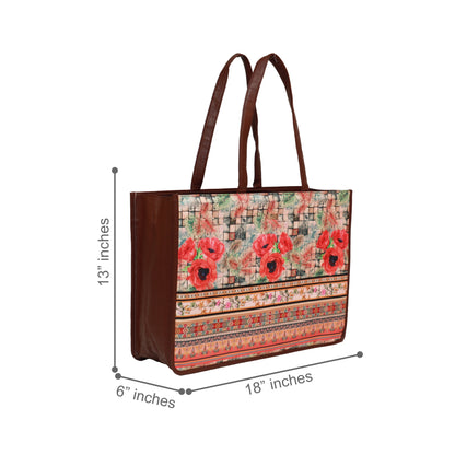 Poppy Mosic Box Tote Bag 1110