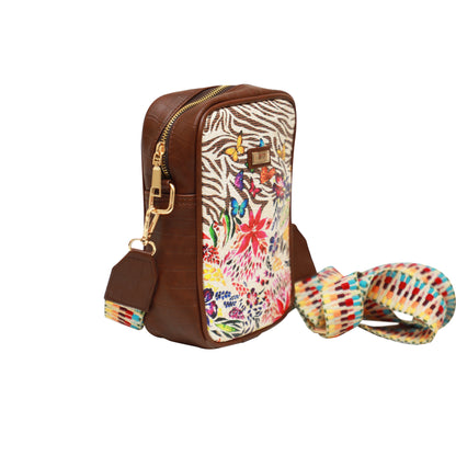 Summery Floral  Crossbody Sling Bag 1203