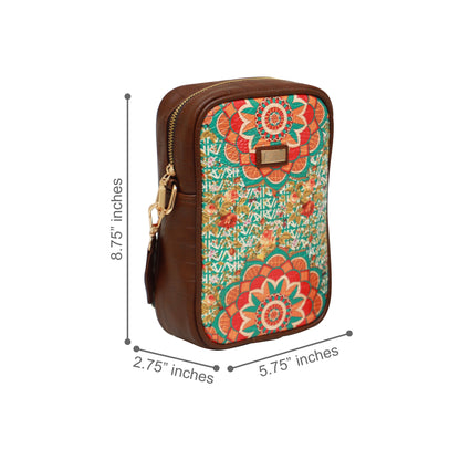 Floral Mandala Crossbody Sling Bag 1205