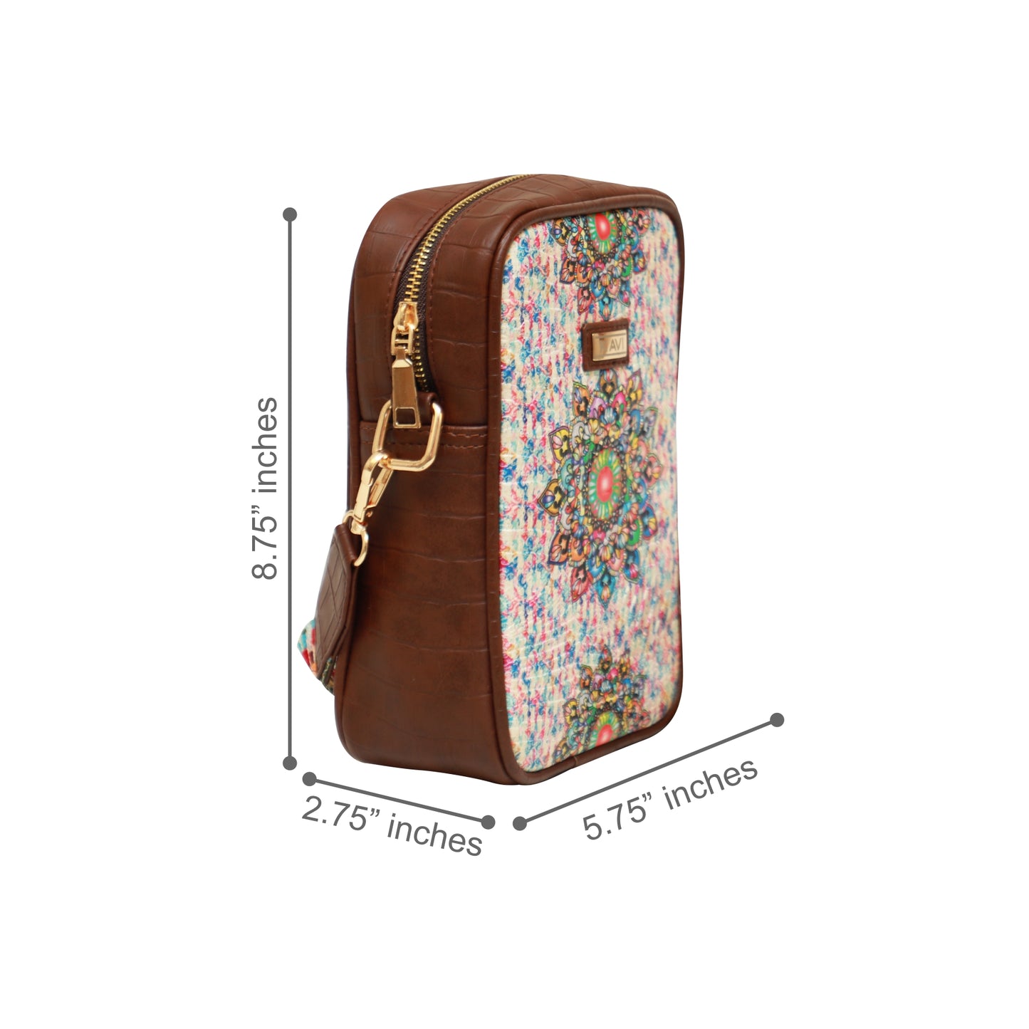 Multicolour Mandala Crossbody Sling Bag 1207