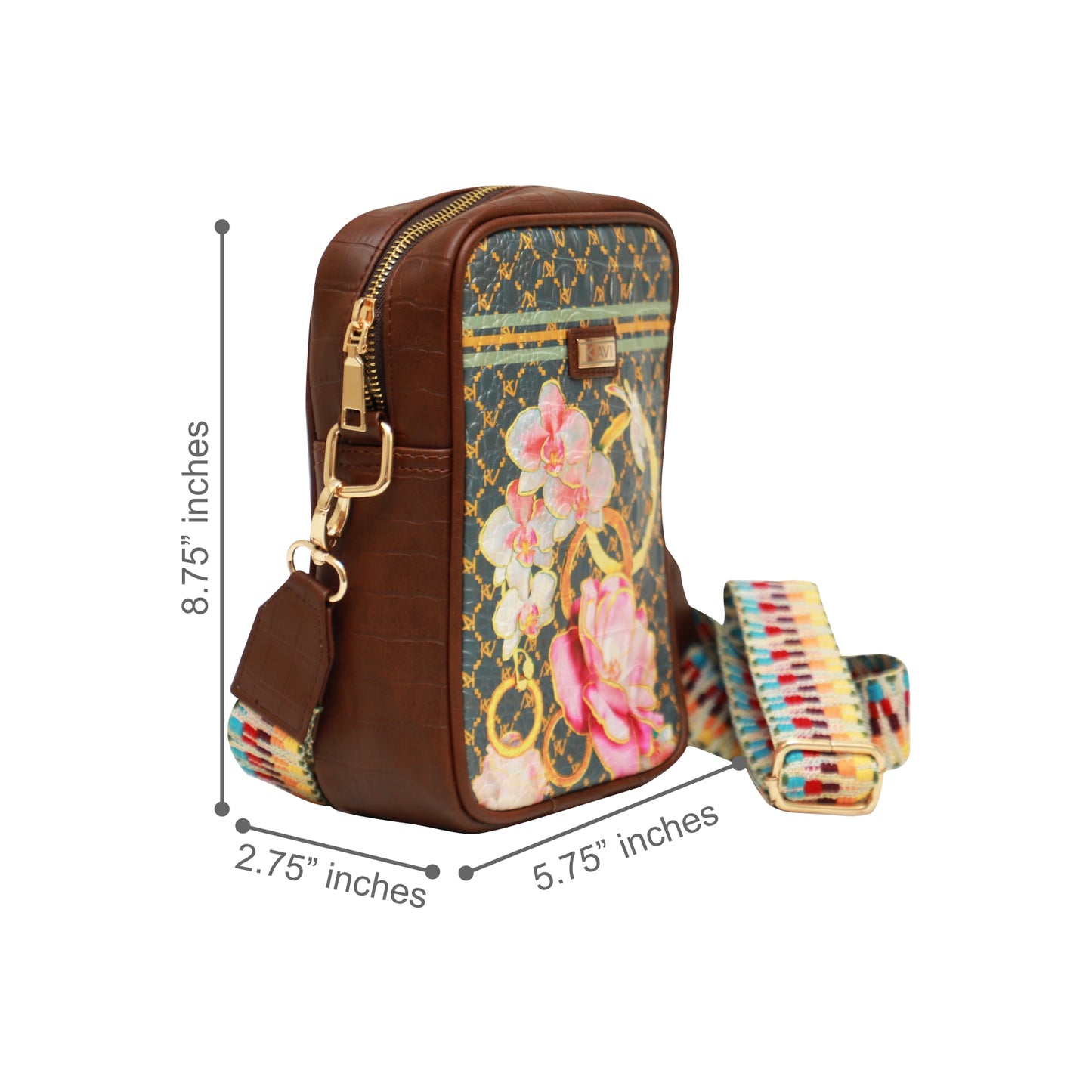 Lotus Nouveau Crossbody Sling Bag 1209