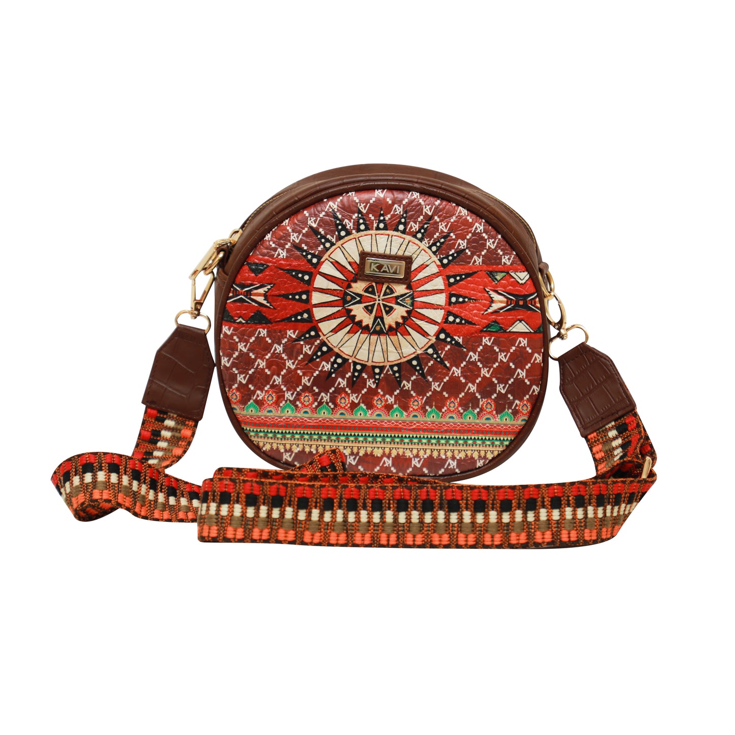 Tribal Print Orbis Sling Bags 1302