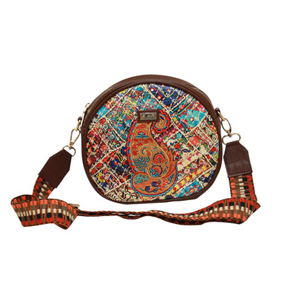 Multicolour Paisley Orbis Sling Bags 1304