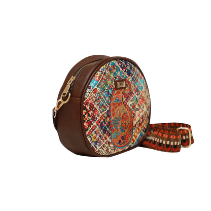 Multicolour Paisley Orbis Sling Bags 1304