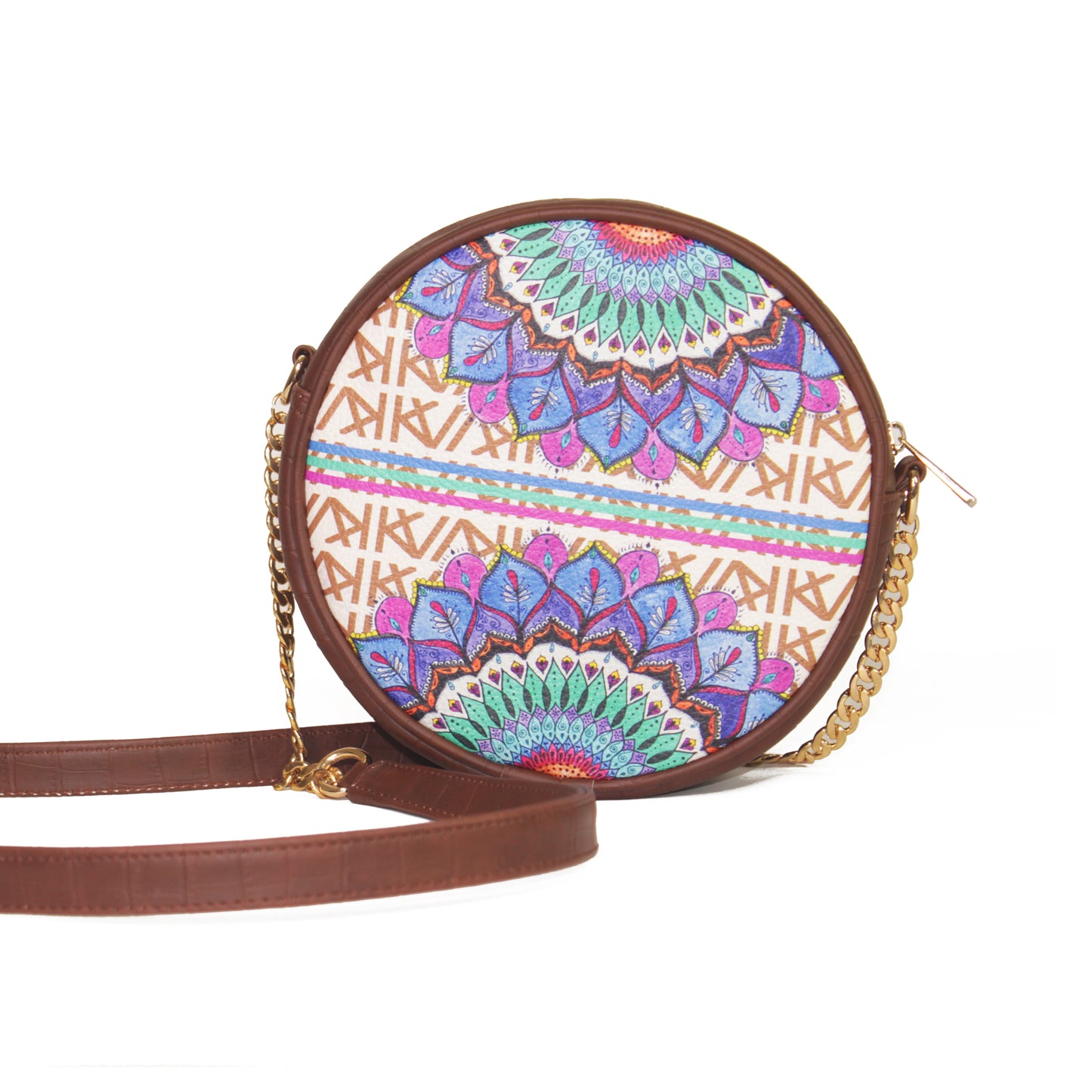 Blue Mandala Round Sling Bag 401