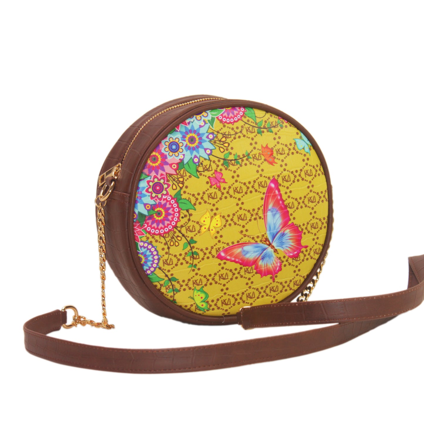 Butterfly Garden Round Sling Bag 409