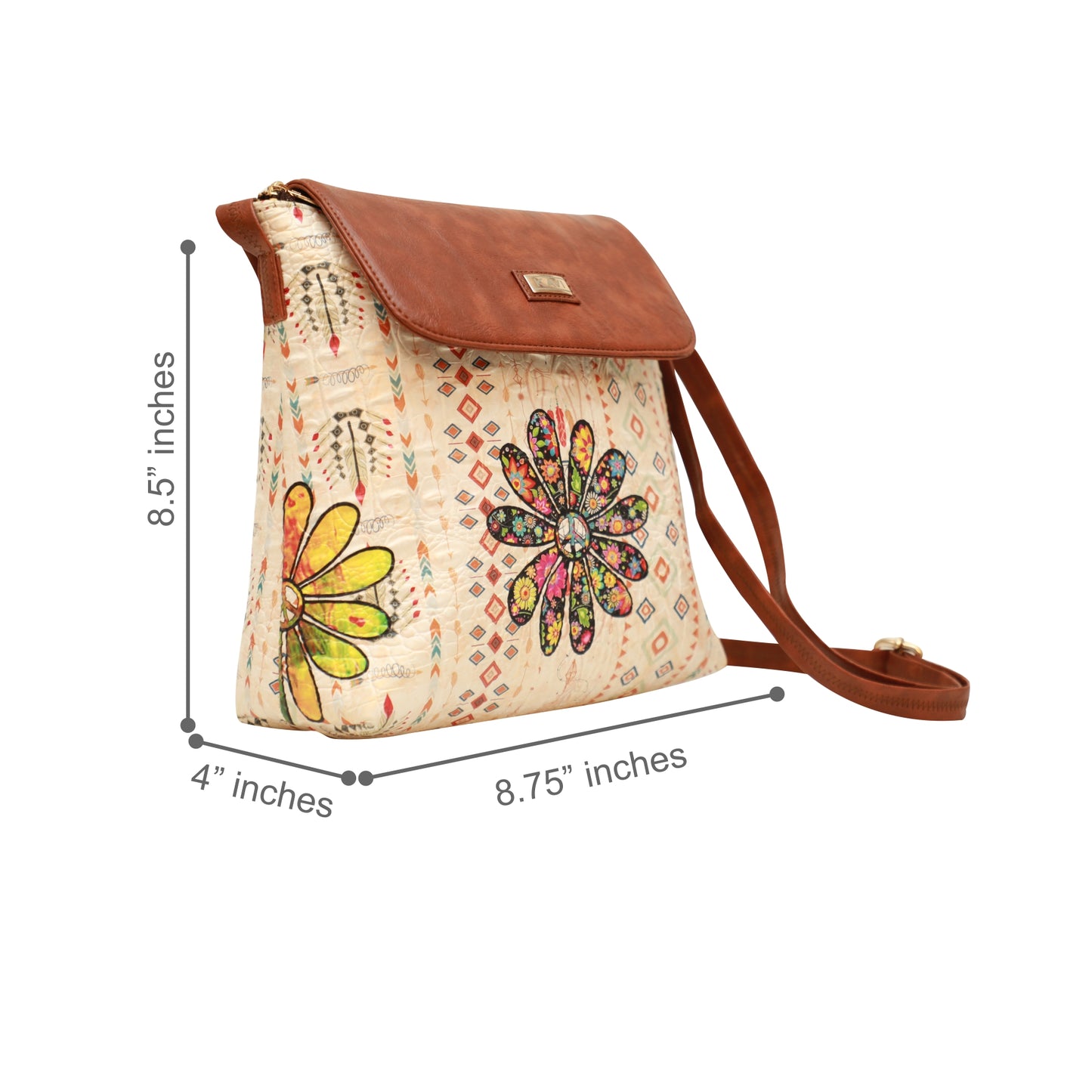 Kantha Flap Crossbody Bag 601