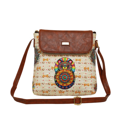 Teddy Mandala Flap Crossbody Bag 604