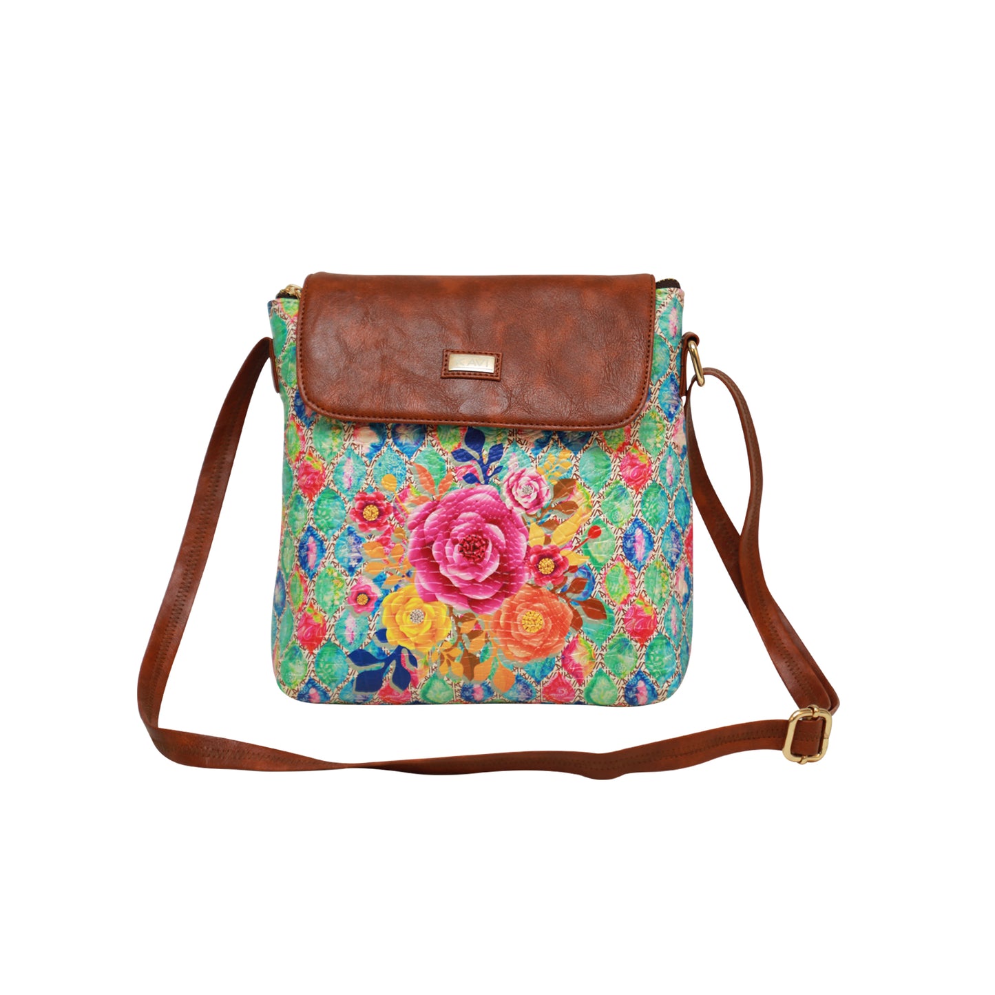 Royal Bloom Flap Crossbody Bag 607