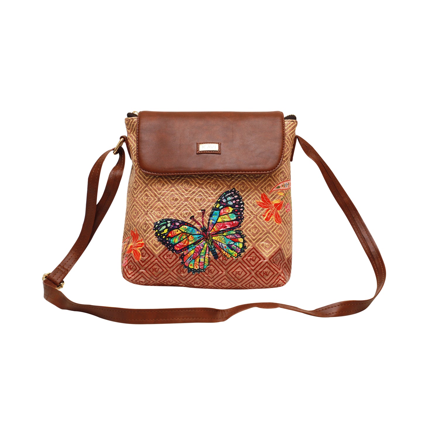 Multicolour Astrio Flap Crossbody Bag 608