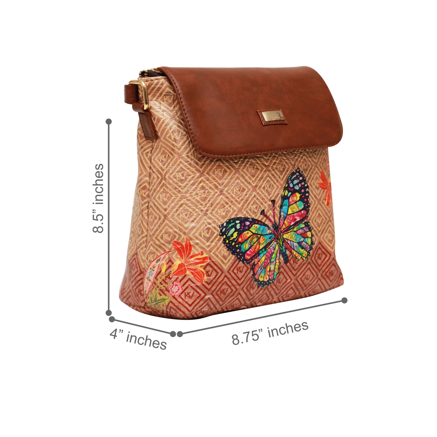 Multicolour Astrio Flap Crossbody Bag 608