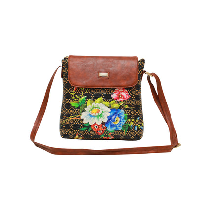 Kantha Flap Crossbody Bag 610