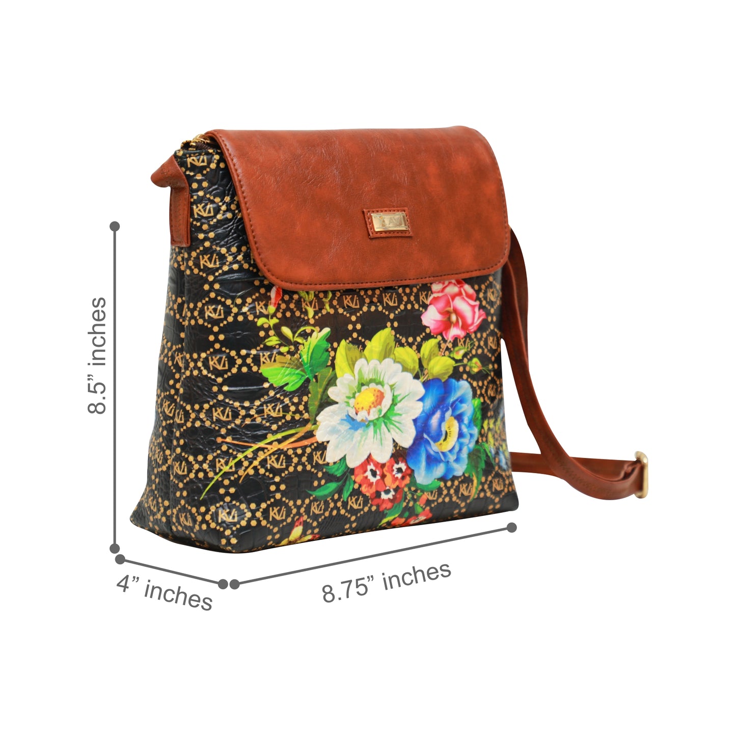 Kantha Flap Crossbody Bag 610