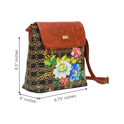 Kantha Flap Crossbody Bag 610