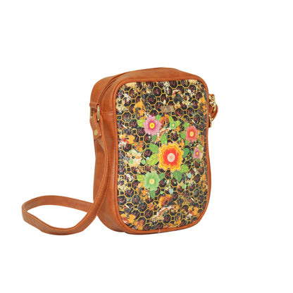 Marvella Floral Satchel Crossbody Bag 807-2