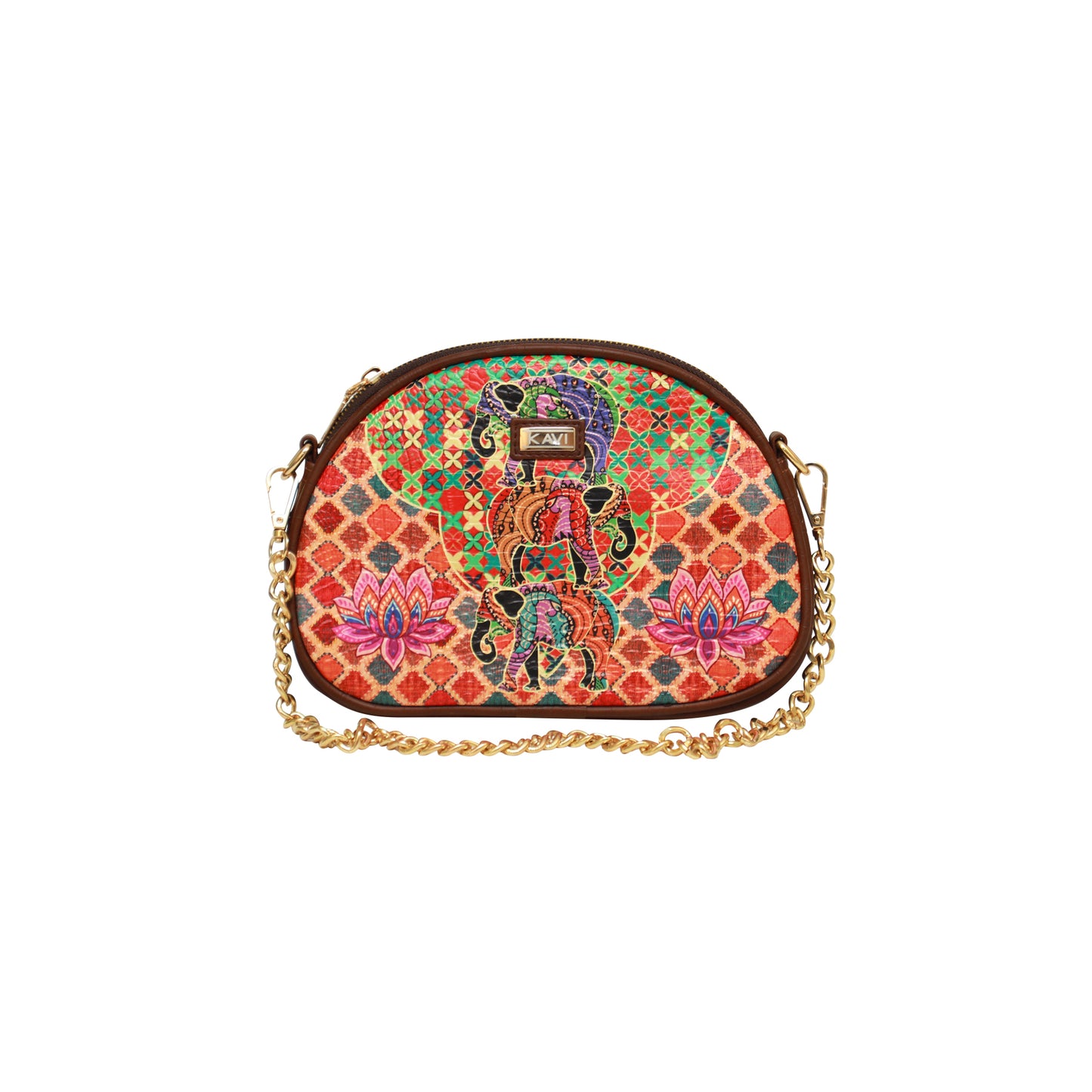 Elephant & Lotus Batua Bag 906