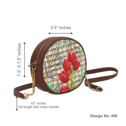 Tulips Garden Round Sling Bag 408